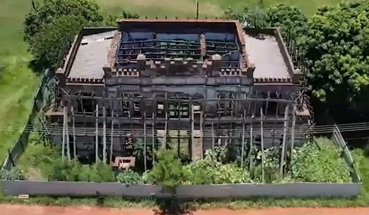 Obra de restauração do Castelinho de Ponta Porã é iniciada