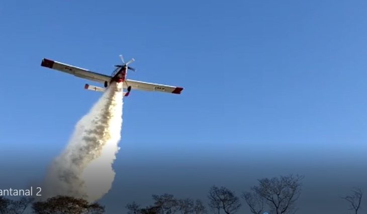 Com reforço de aeornave, “Operação Pantanal” intensifica ações para combater focos de incêndio