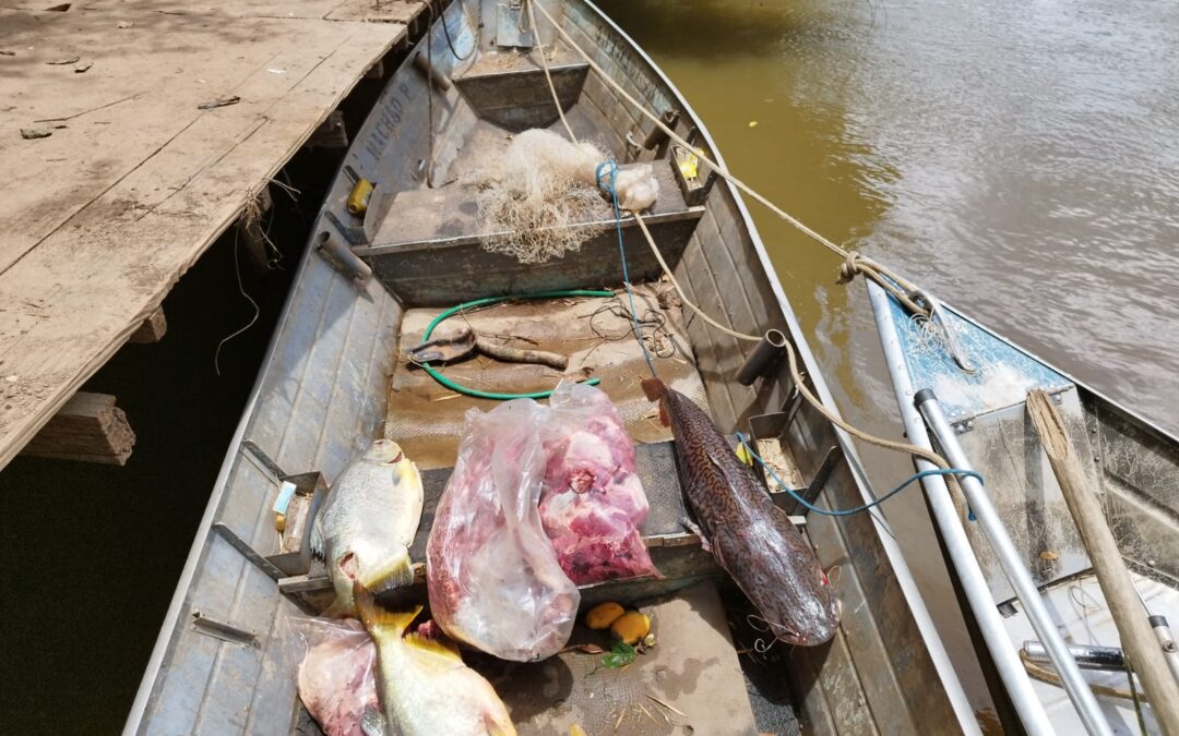 PMA do Distrito de Águas do Miranda prende homem por pesca pesca e caça predatórias no período de piracema