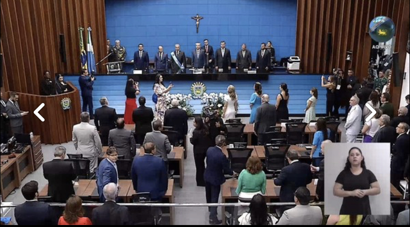 Eduardo Riedel toma posse como governador de MS e diz: ‘É hora da reconciliação do nosso povo’