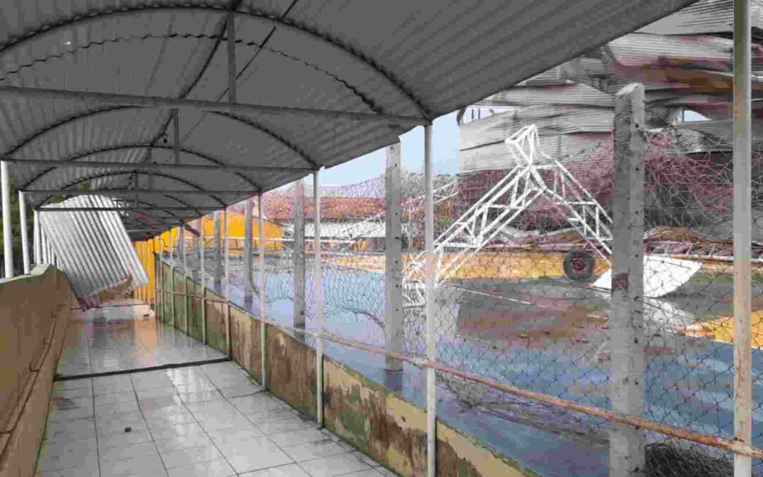 Crianças feridas em quadra que desabou em escola de Corumbá têm alta