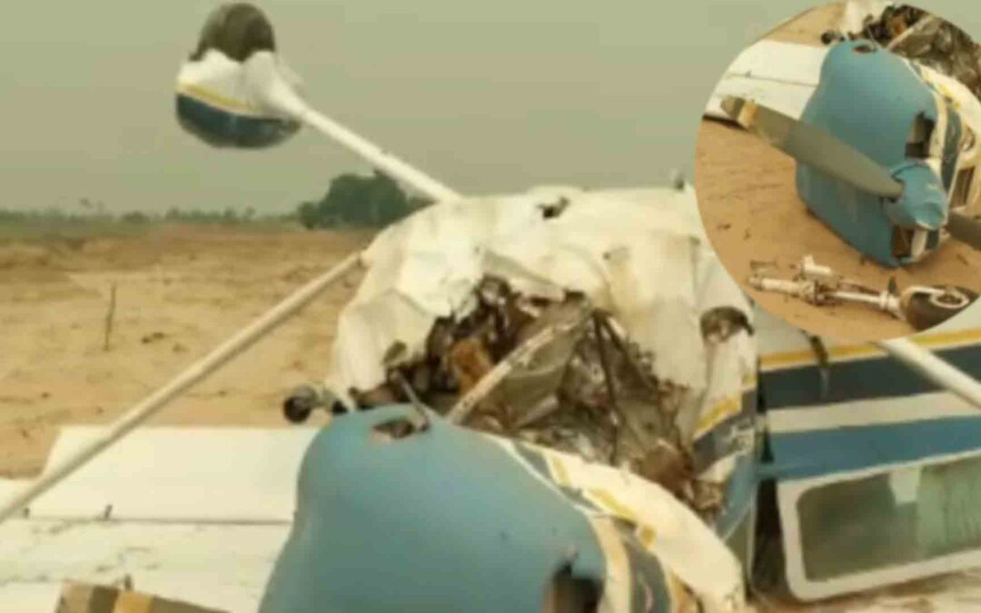 Vítimas de queda de avião são resgatadas e levadas para hospital na capital