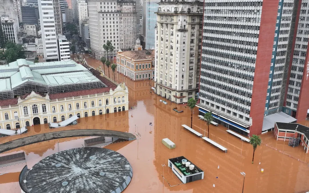 Após novas chuvas, Guaíba volta a ultrapassar nível da enchente histórica de 1941