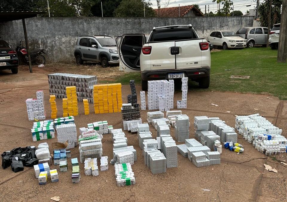 Mundo Novo: Jovem é preso com anabolizantes e contrabando de mais de meio milhão