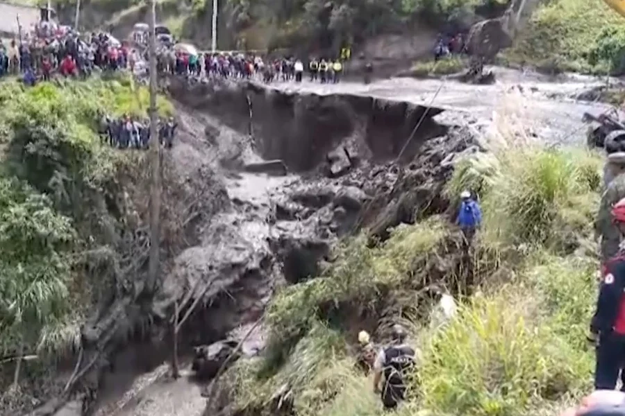 Avalanche no Equador deixa seis mortos e dezenas de desaparecidos