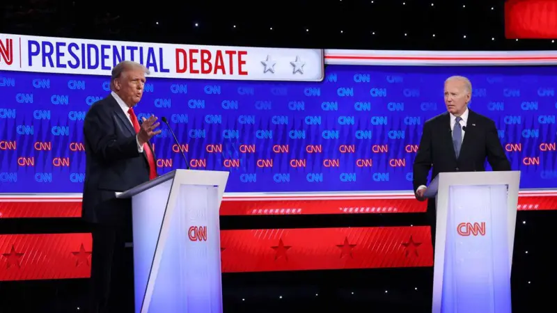 Trump ganha primeiro debate na eleição nos EUA e Biden demonstra fragilidade