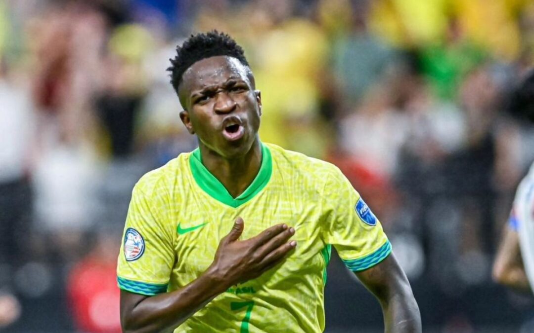 Com 2 gols de Vini Jr, Brasil goleia e despacha Paraguai da Copa América