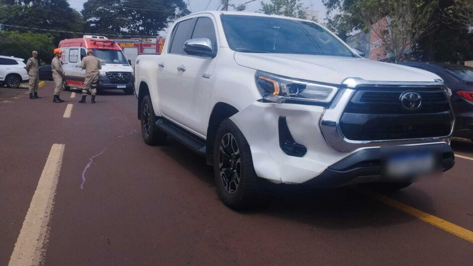 Dourados: Menina atropelada foi entubada e estado de saúde é grave