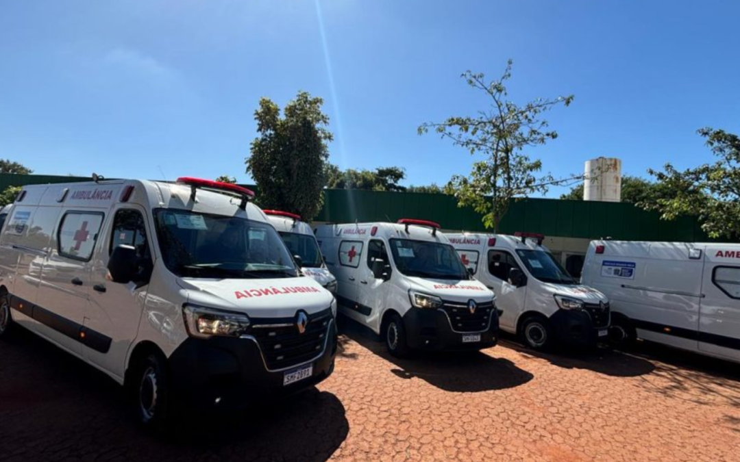 Novas ambulâncias serão destinadas a 11 municípios de Mato Grosso do Sul