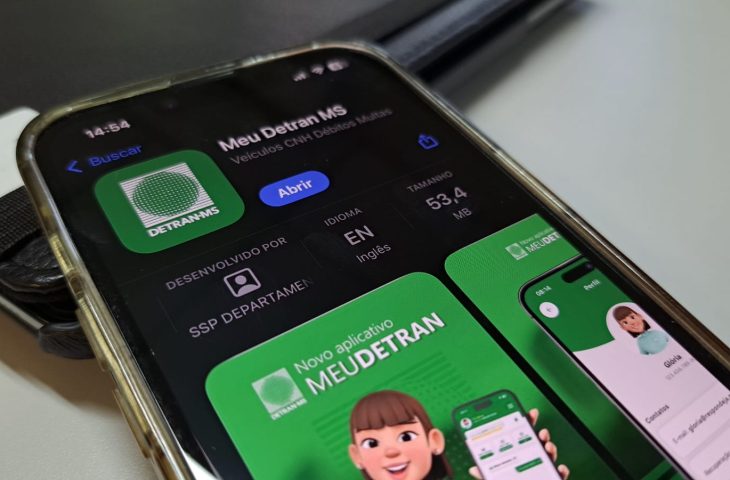 Aplicativo e portal de serviços do Detran-MS alcançam quase 9,5 mil acessos diários