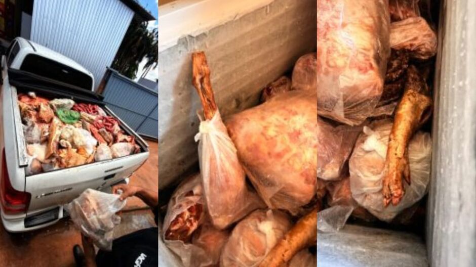 Jaraguari: Quase uma tonelada de carne estragada é apreendida em mercados