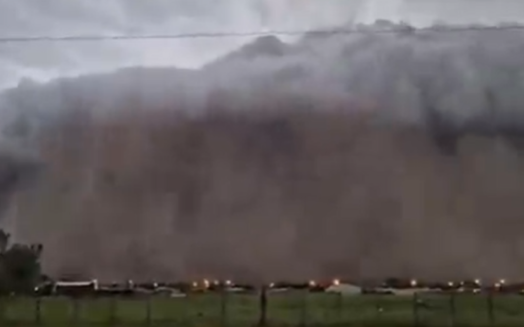 Formação de tempestade na Argentina impressiona e frente fria deve chegar a MS