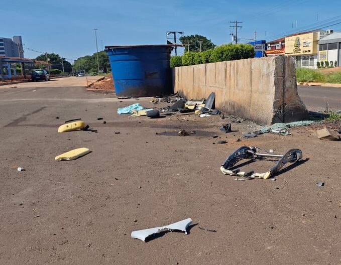 Acidente fatal na Gunter Hans deixa destroços