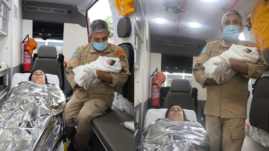 Bebê nasce dentro de viatura dos bombeiros na capital
